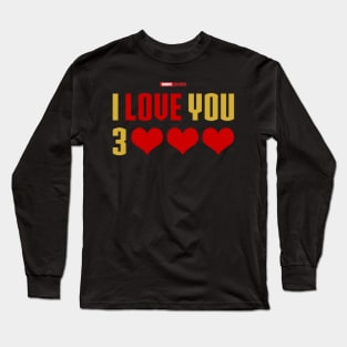 I Love You 3000 v4 (red gold flat) Long Sleeve T-Shirt